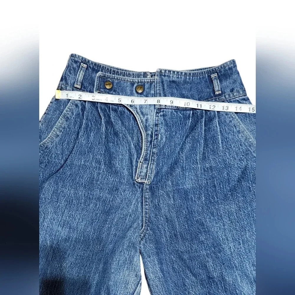 Vintage Bonjour High Waist Mom Jeans Pleated Front Denim Size 12 - Picture 9 of 9